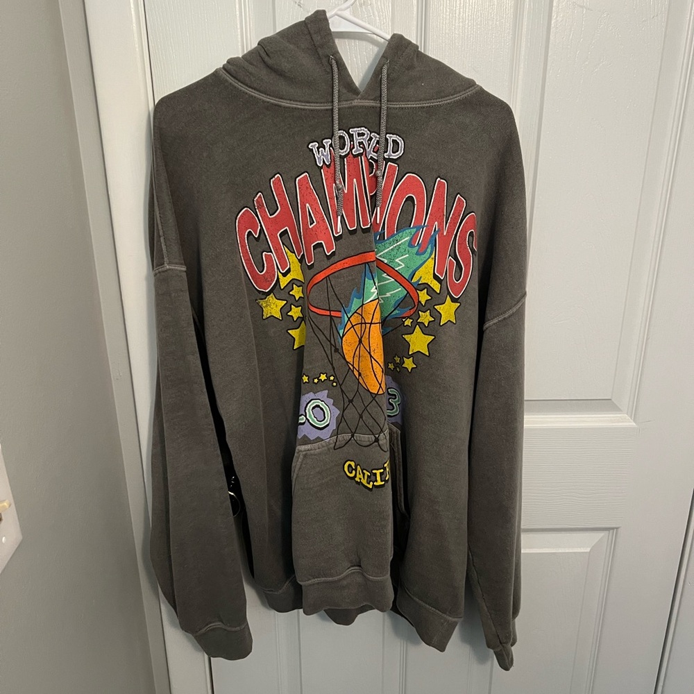 PacSun World Champions Graphic Hoodie - Dark Gray